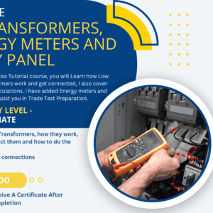 Low Voltage Transformers, Energy Meters and Relay Panel.